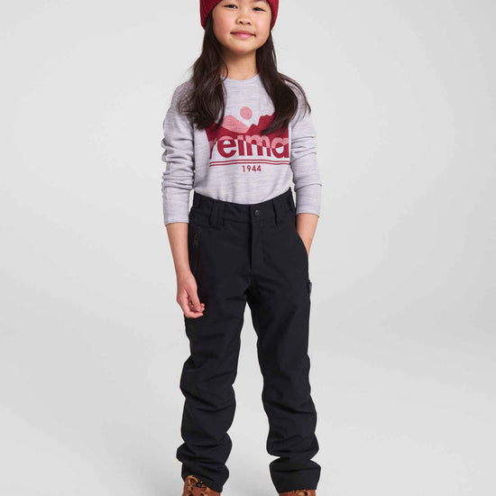 Maglietta a maniche lunghe Reima Viisas in merino e lyocell per bambini – Grigio melange – Immagine 4