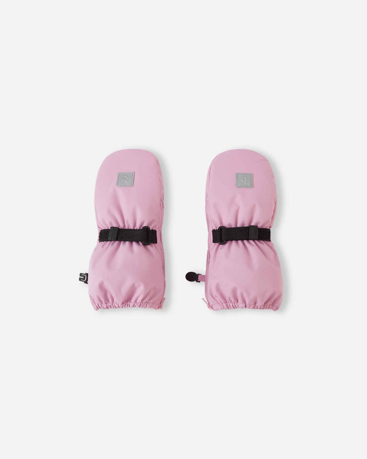 Manoplas de invierno Reima Villatassu para niños pequeños, gris y rosa – Foto del producto (parte delantera)