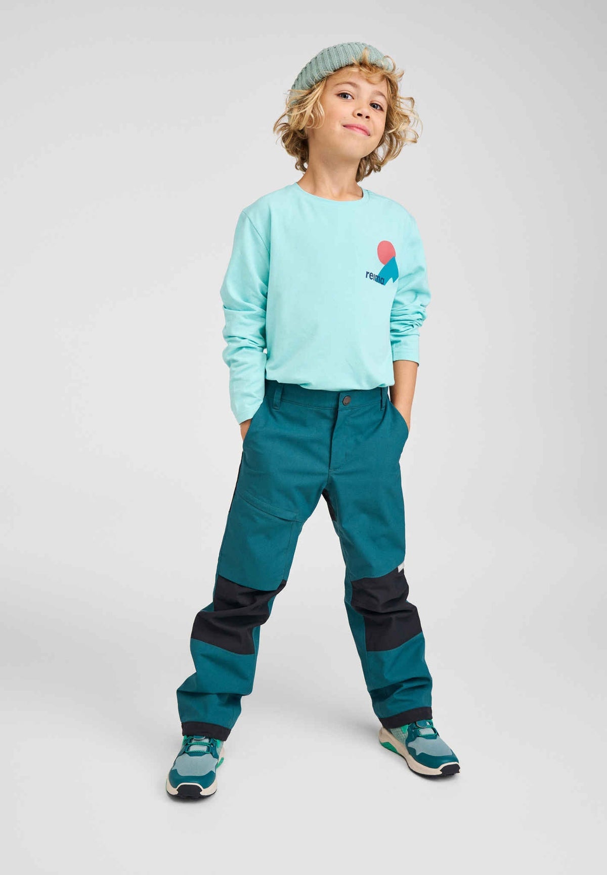 Reima Sampu Outdoorhose in Dark Teal – weitere Ansicht