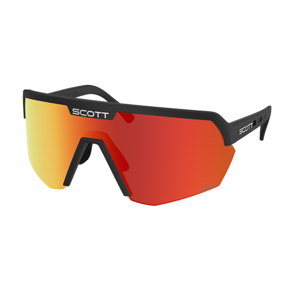SCOTT Sport Shield – Black - AMP Red Chrome S3