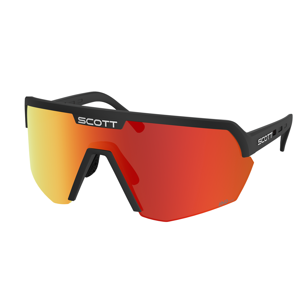 SCOTT Sport Shield – Black - AMP Red Chrome S3