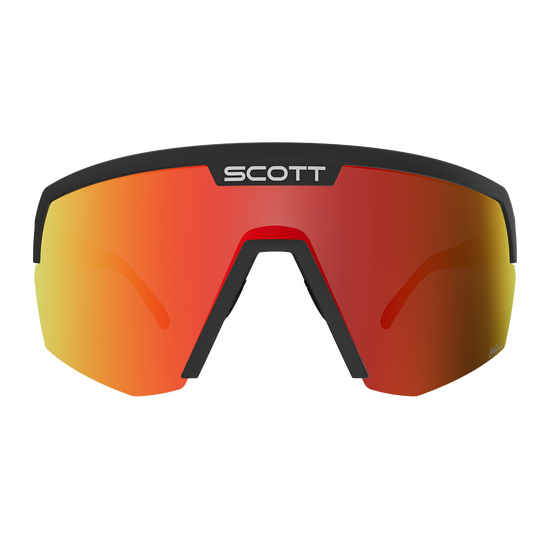 SCOTT Sport Shield – Black - AMP Red Chrome S3