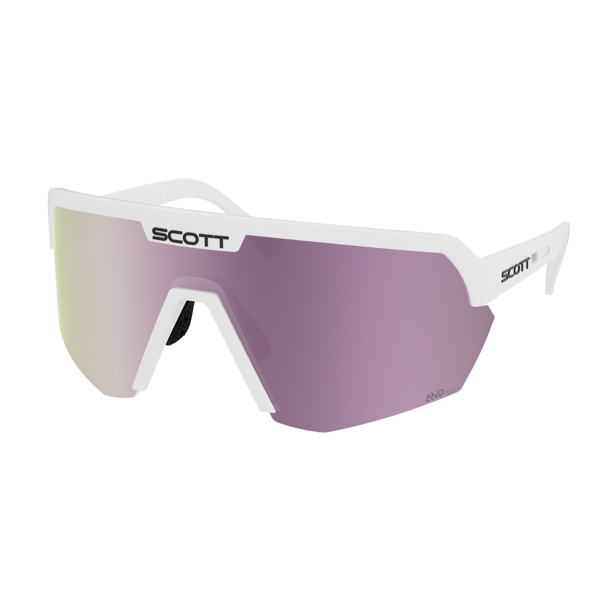 SCOTT Sport Shield – White Matt - AMP Lavender Chrome S3