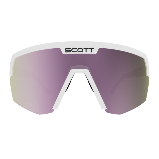 SCOTT Sport Shield – White Matt - AMP Lavender Chrome S3