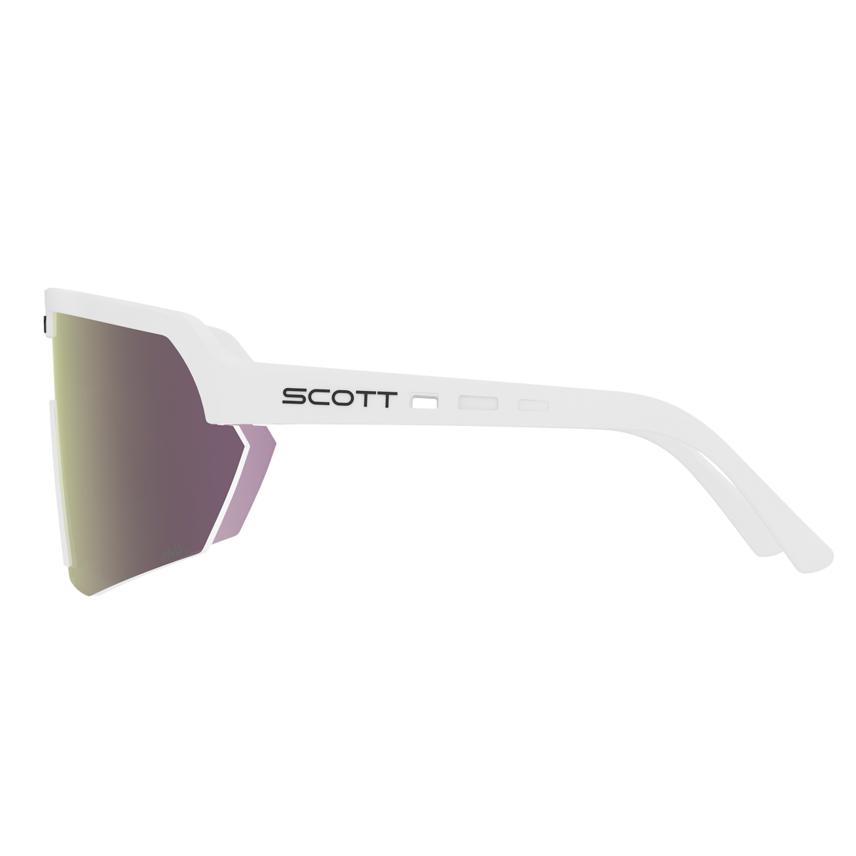 SCOTT Sport Shield – White Matt - AMP Lavender Chrome S3