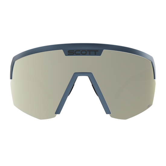 SCOTT Sport Shield – Metallic Blue - AMP White Chrome S2