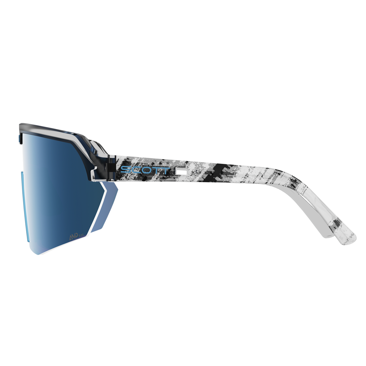 SCOTT Sport Shield – Black - Neon Blue - AMP Beryl Blue Chrome S3