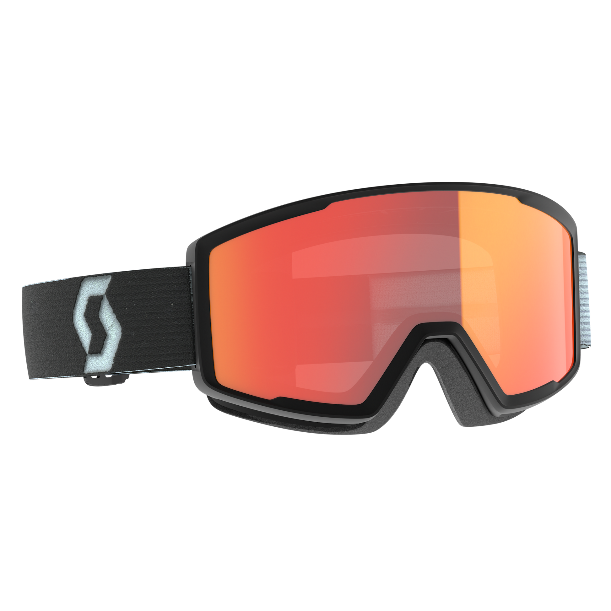 SCOTT 289142 – white/black / orange chrome