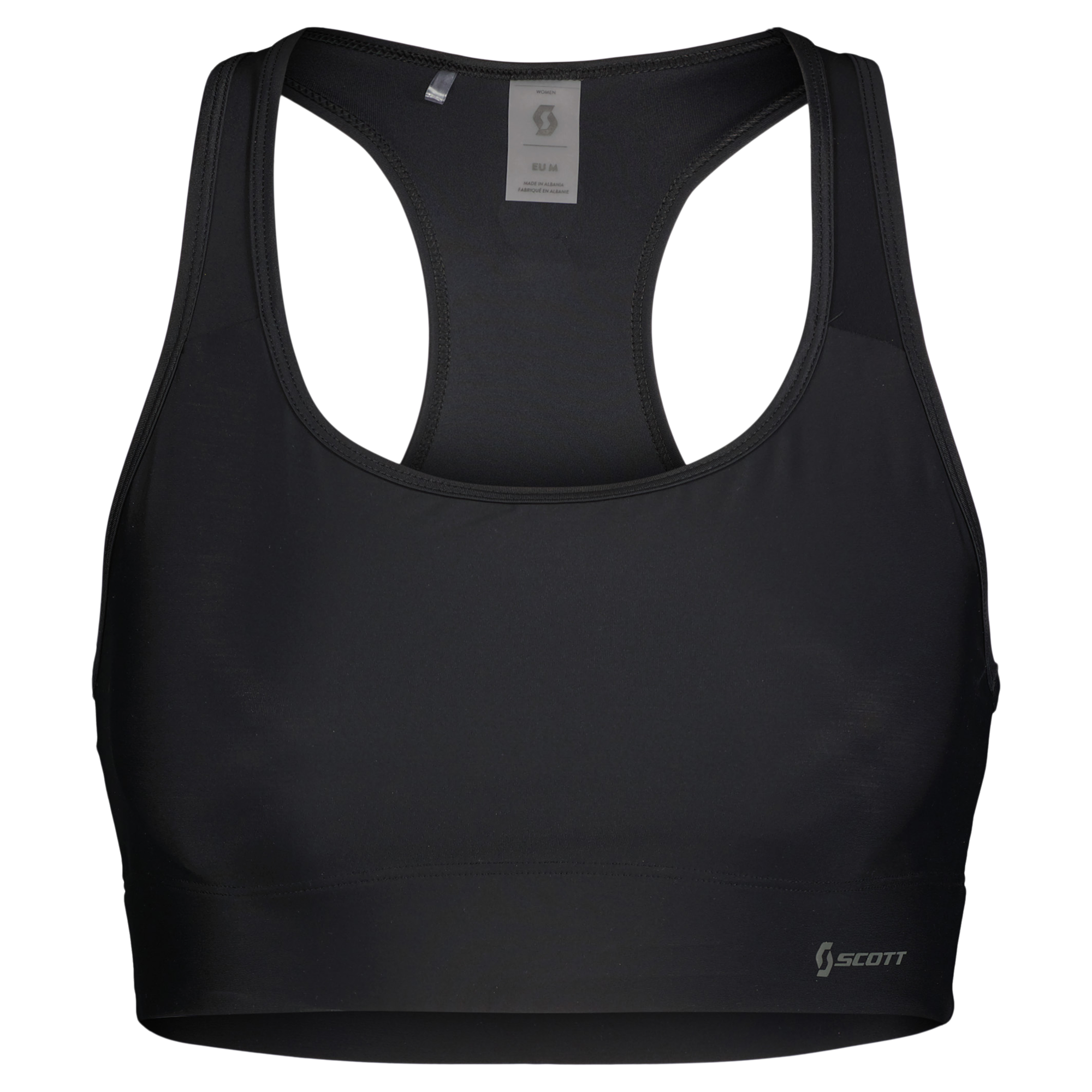 SCOTT Endurance LT Women's Sports Bra, Black – Packshot