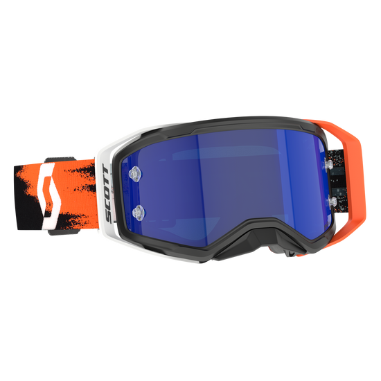 SCOTT 421478 – black/neon orange / blue chrome works