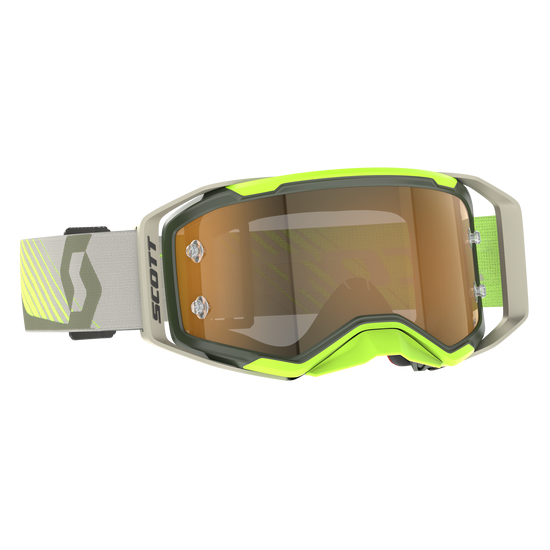 SCOTT 421478 – kaki green/neon yellow / gold chrome works