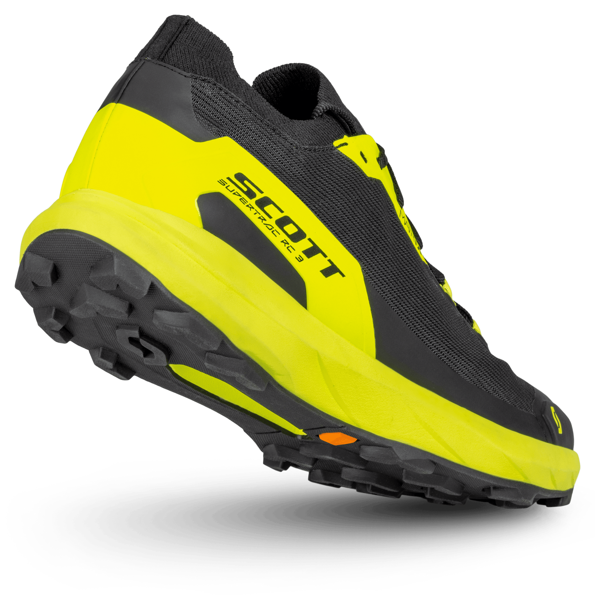 SCOTT Supertrac RC 3 nero/giallo segnaletico – Vista laterale