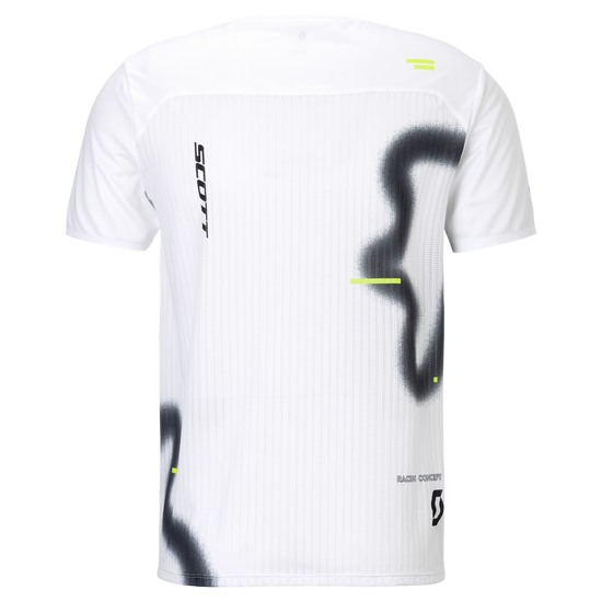Maglietta a maniche corte SCOTT RC Run da uomo, bianco/nero – Vista posteriore