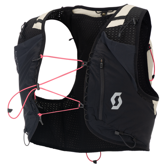 Zaino da trail running SCOTT Endurance TR' 6, bianco cotone/nero – Vista posteriore