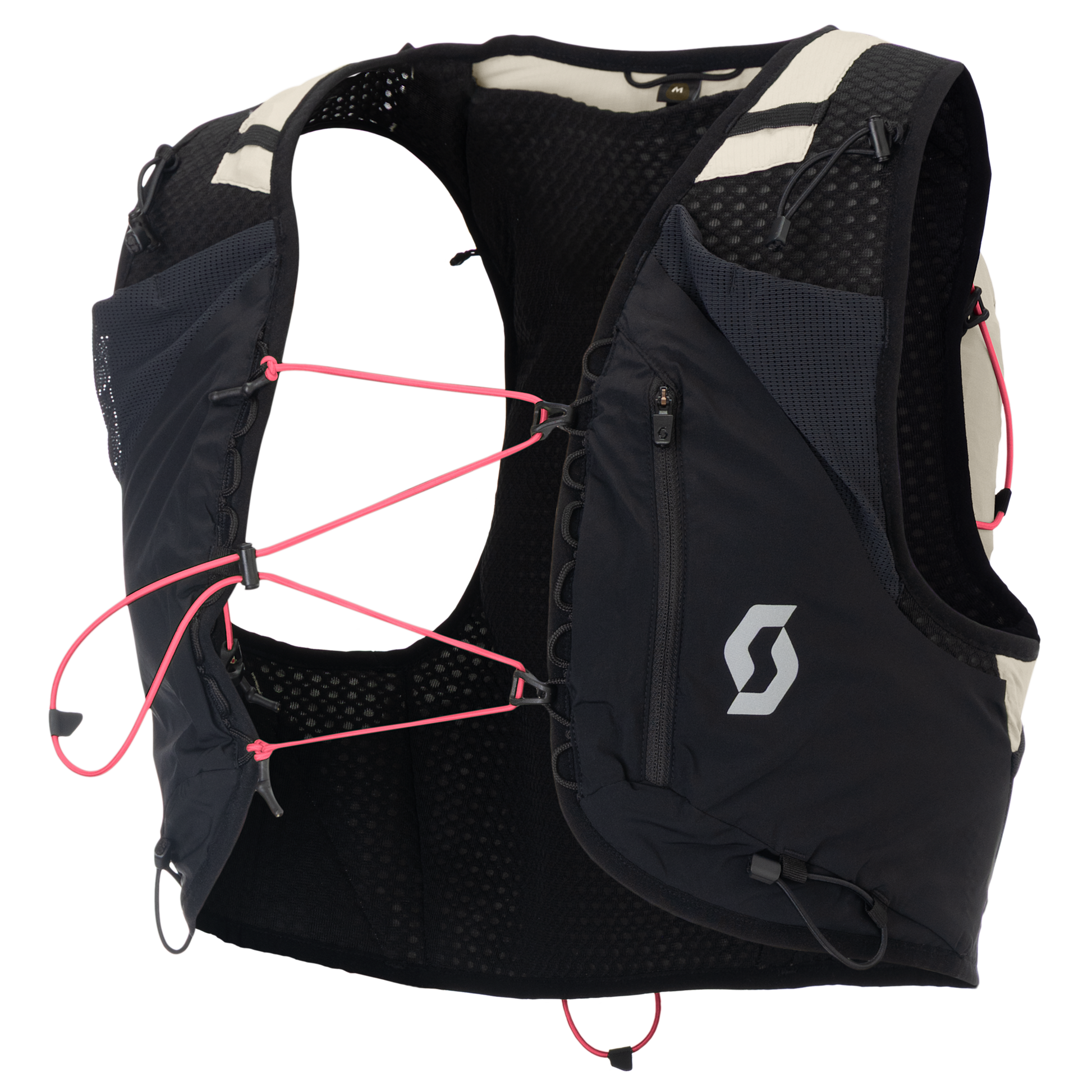 Zaino da trail running SCOTT Endurance TR' 6, bianco cotone/nero – Vista posteriore
