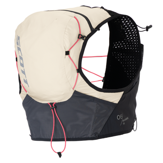 Zaino da trail running SCOTT Endurance TR' 6, bianco cotone/nero – Packshot