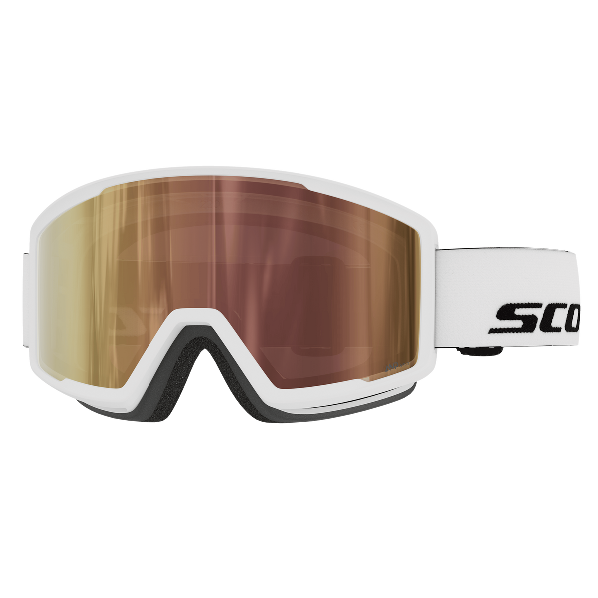 SCOTT Trace Pro Compact Light Sensitive Skibrille White - AMP LS Cinnamon Chrome S1-3 Ansicht 1