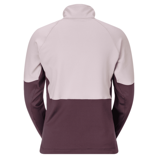 SCOTT Defined Mid Fleecejacke Damen Wax Pink/Cocoa Red Rückansicht