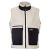 SCOTT Escape Heritage Pile Fleeceweste Damen Latte Beige/Black Vorderansicht