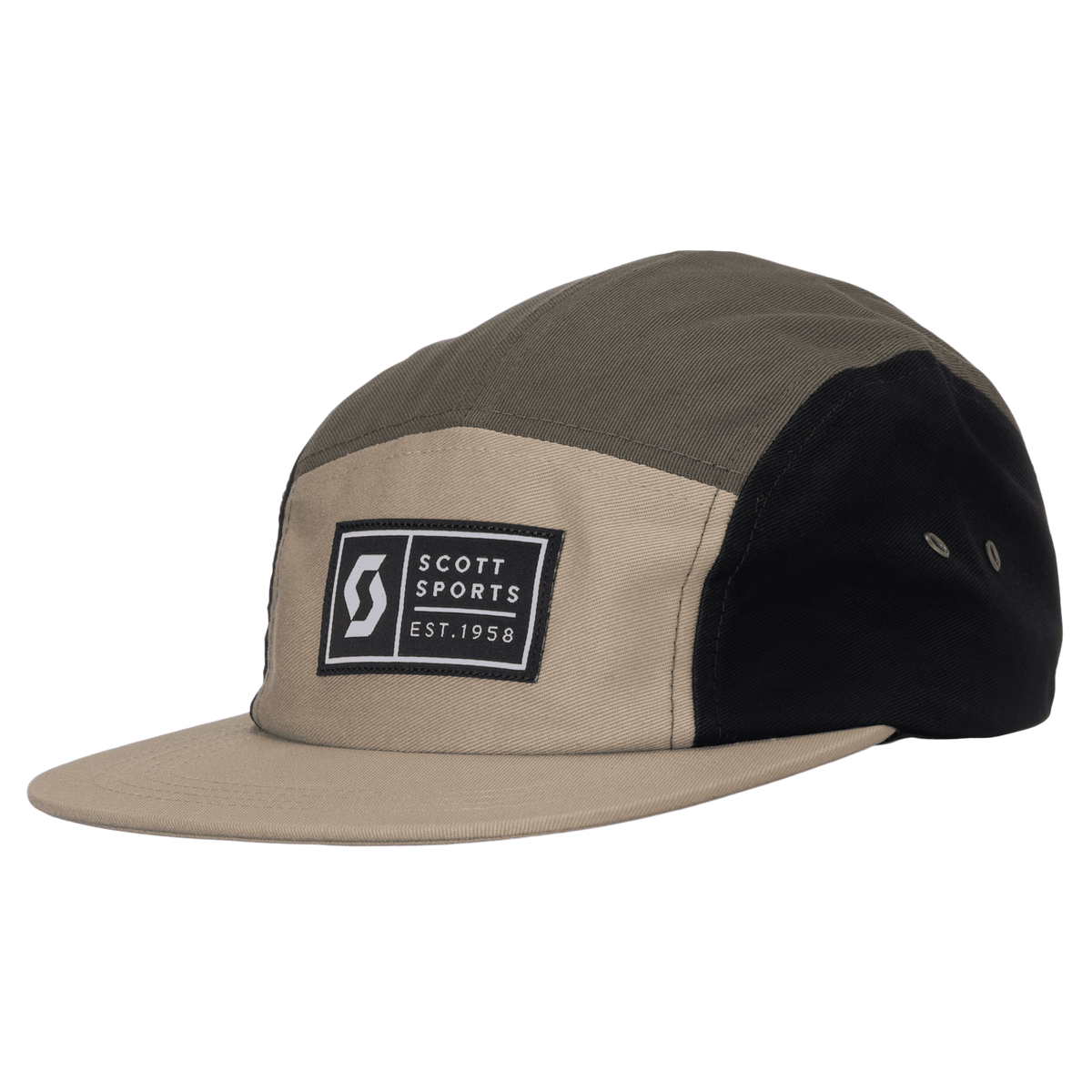 SCOTT 5-Panel Kappe - Toast Beige - Black - F26