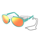 Scott CERVINA SUNGLASSES - Teal Blue - White - Red Chrome One Size Sonnenbrillen - PeakStyle