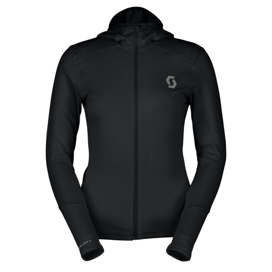 SCOTT Defined Light Hoody Damen – Black vorne