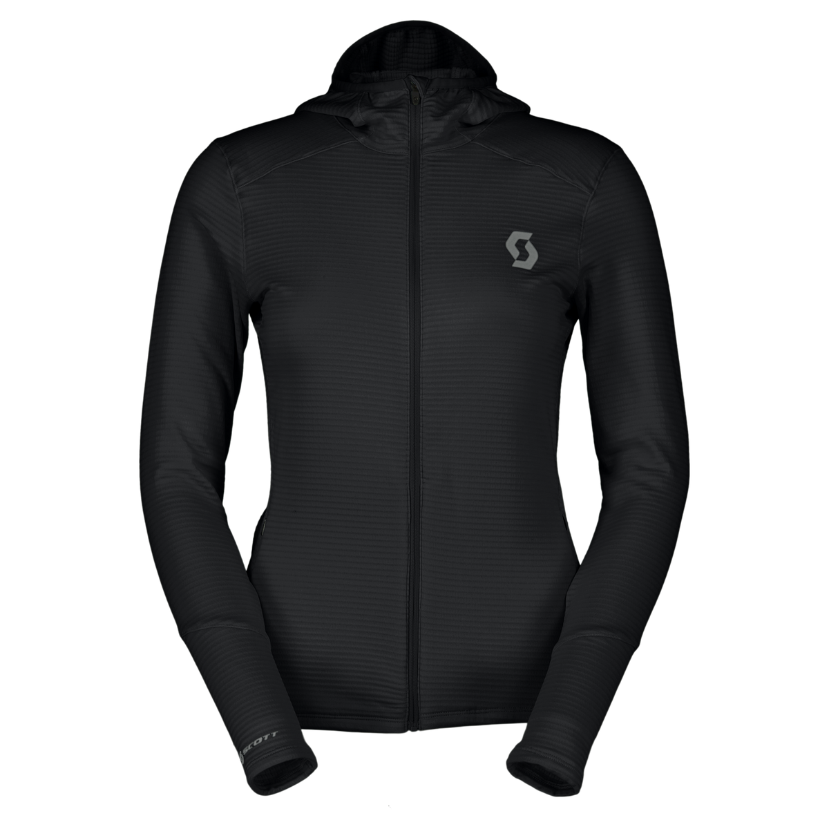 SCOTT Defined Light Hoody Damen – Black vorne