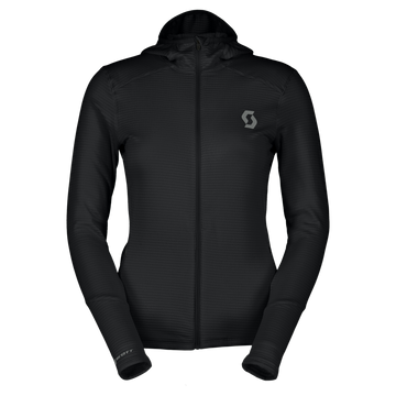 SCOTT Defined Light Hoody Damen – Black vorne