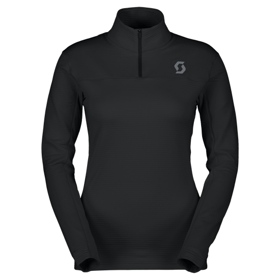 SCOTT Defined Light midlayer-trui voor dames – Zwart – Vooraanzicht
