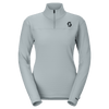 SCOTT Defined Light midlayer-trui voor dames – Mist Blue – Vooraanzicht
