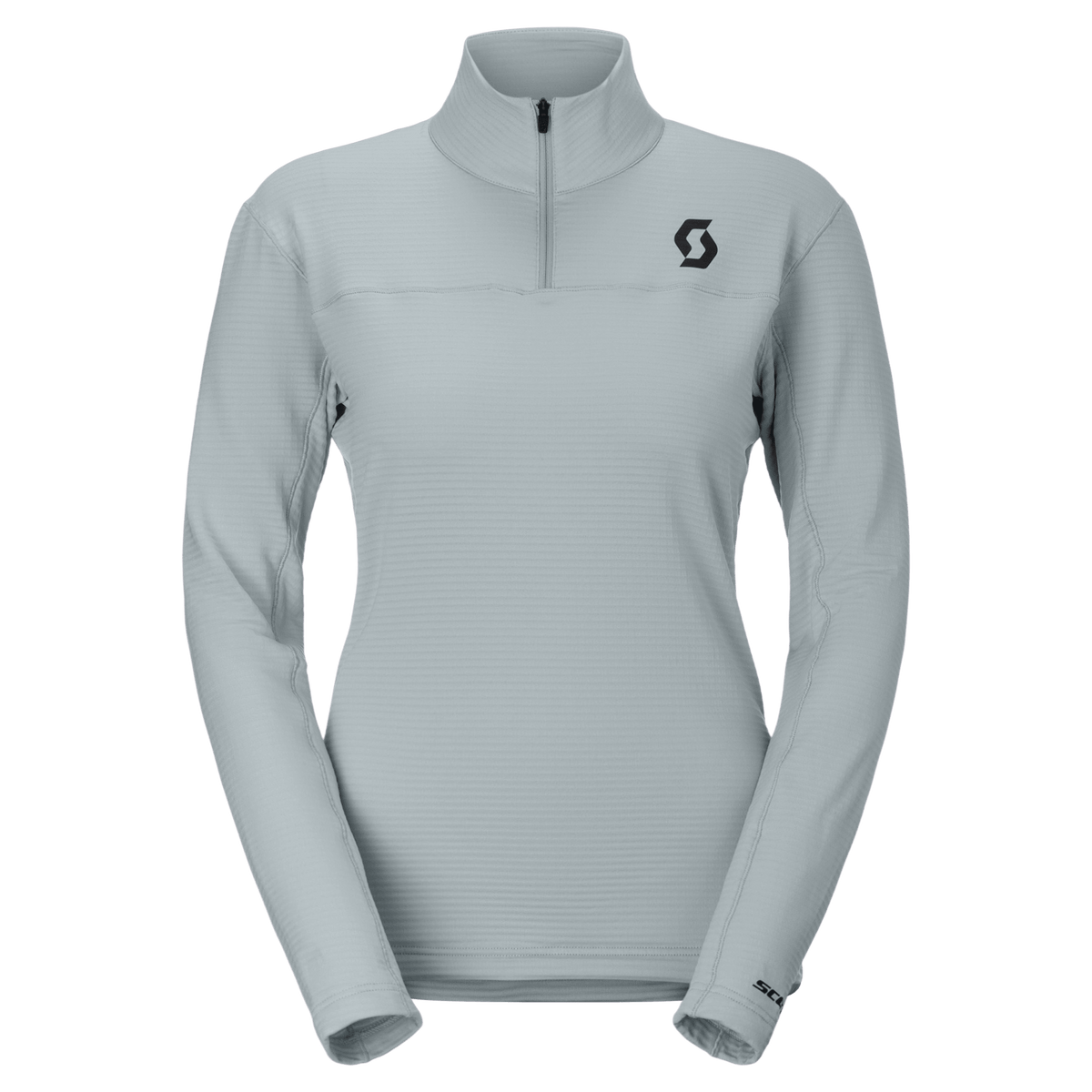 SCOTT Defined Light midlayer-trui voor dames – Mist Blue – Vooraanzicht