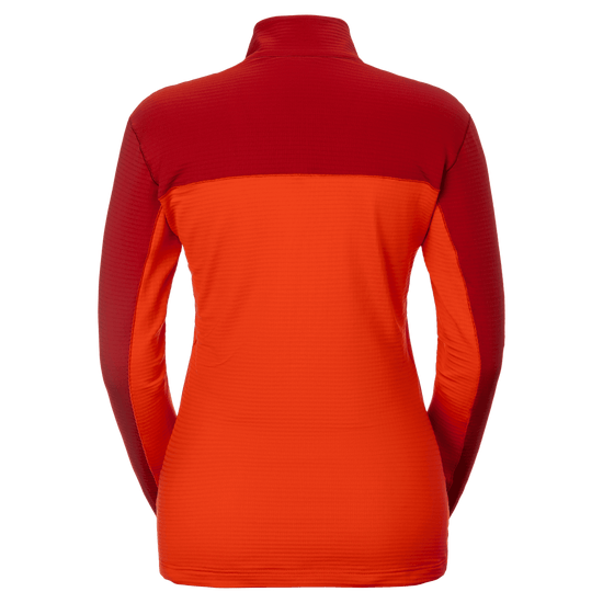 SCOTT Defined Light midlayer-trui voor dames – Turbo Red - Toasted Red – Achterkant