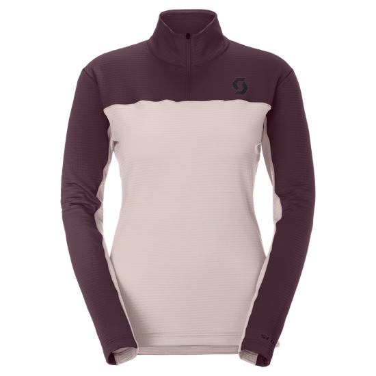 SCOTT Defined Light midlayer-trui voor dames – Wax Pink - Cocoa Red – Vooraanzicht