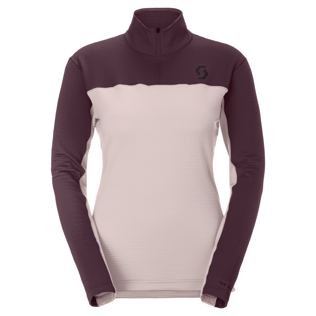 SCOTT Defined Light midlayer-trui voor dames – Wax Pink - Cocoa Red – Vooraanzicht