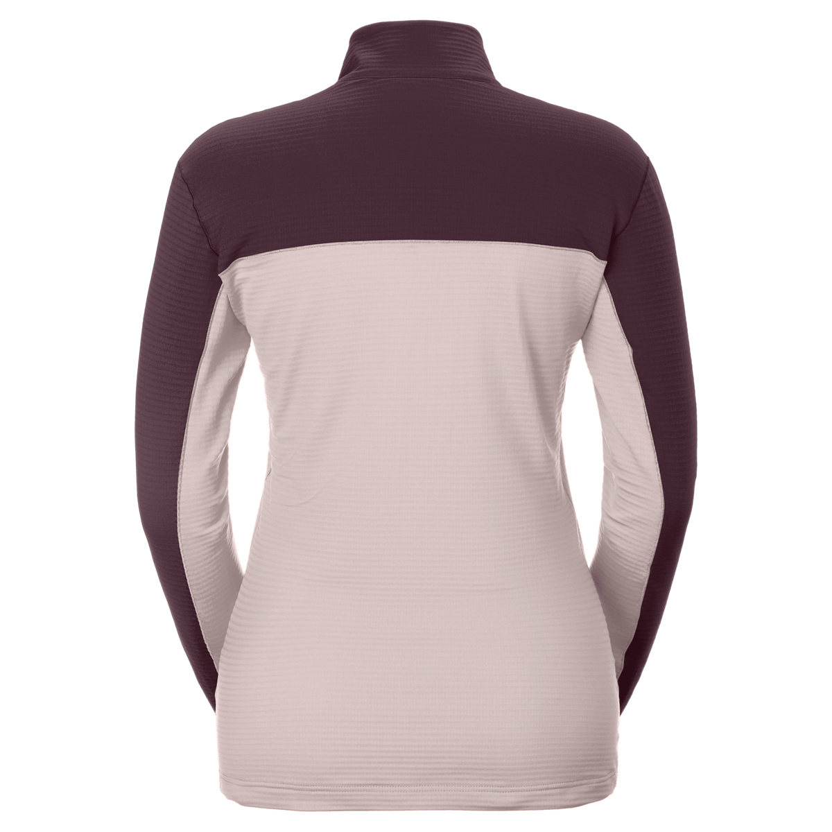 SCOTT Defined Light midlayer-trui voor dames – Wax Pink - Cocoa Red – Achterkant