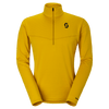 Maglione SCOTT Defined Light Midlayer da uomo - Sundial Yellow (parte anteriore) su PeakStyle