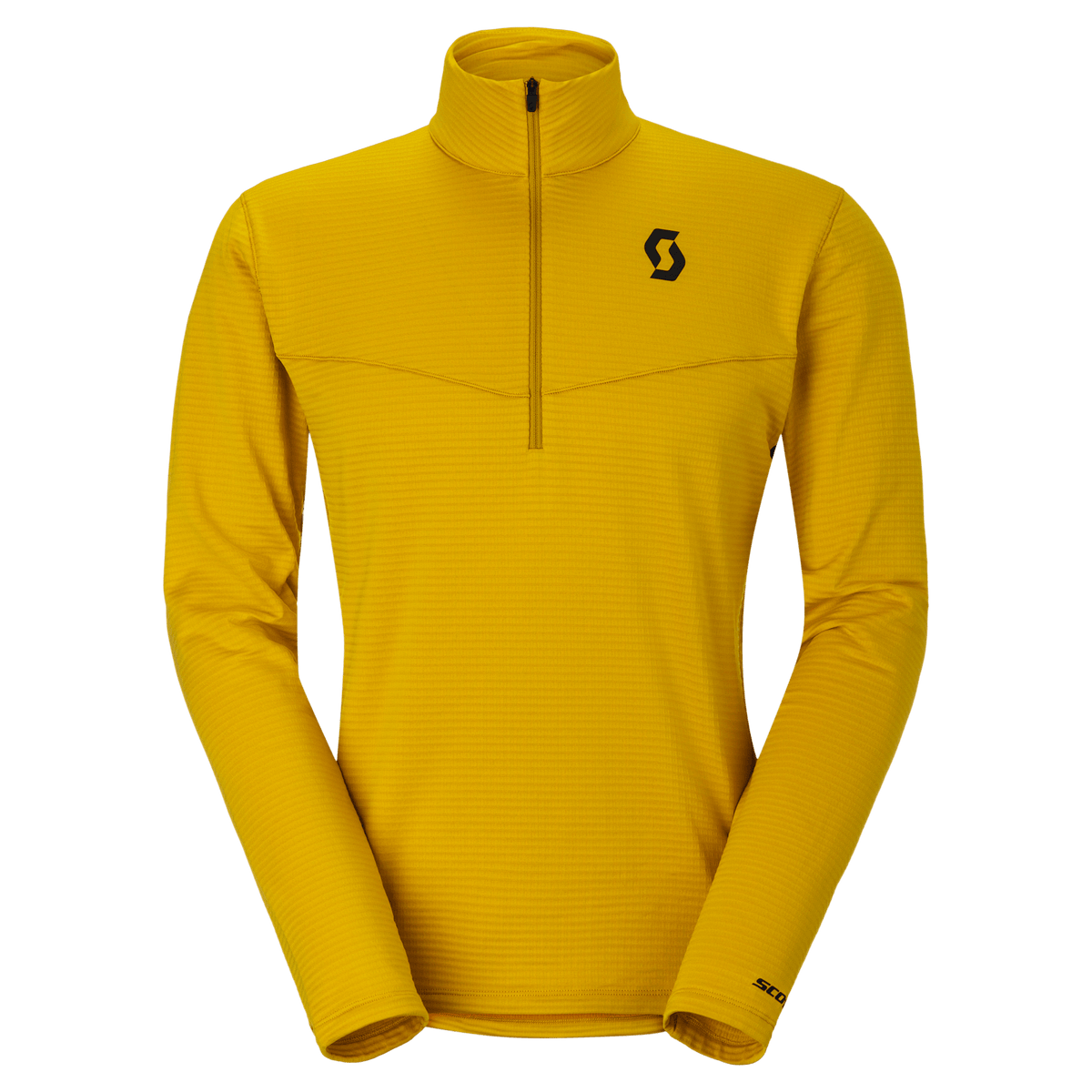 Maglione SCOTT Defined Light Midlayer da uomo - Sundial Yellow (parte anteriore) su PeakStyle