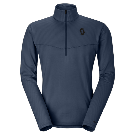 Maglione SCOTT Defined Light Midlayer da uomo - Dusk Blue (parte anteriore) su PeakStyle