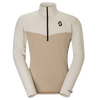 Maglione SCOTT Defined Light Midlayer da uomo - Portobello Beige - Latte Beige sul davanti su PeakStyle