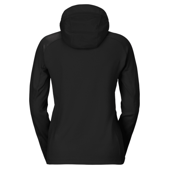 Pull à capuche SCOTT Defined Mid pour femme – Noir, vue de dos