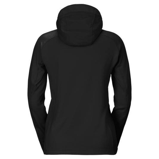 SCOTT Defined Mid-trui Midlayer-hoodie voor dames – Zwart, achteraanzicht