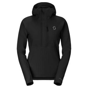 Pull à capuche SCOTT Defined Mid pour femme – Noir, vue de face