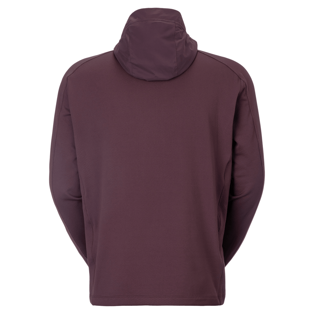 SCOTT Defined Mid Pullover Men's Midlayer Hoodie – Cocoa Red (Back View)