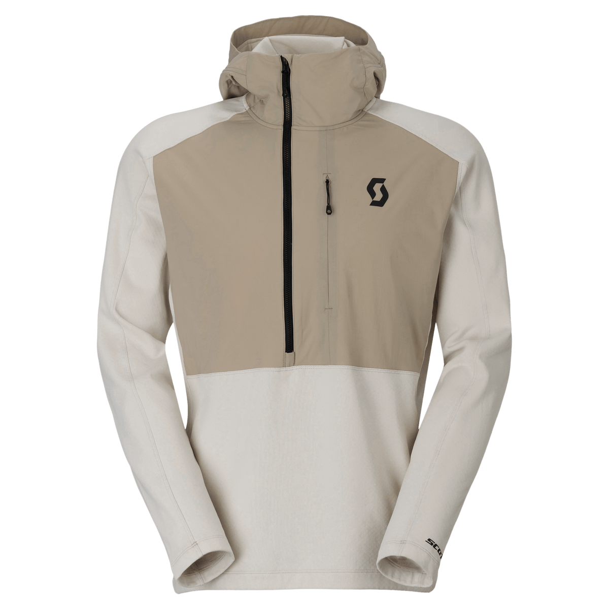 SCOTT Defined Mid Pullover Midlayer Hoodie for Men – Portobello Beige - Latte Beige (Front View)