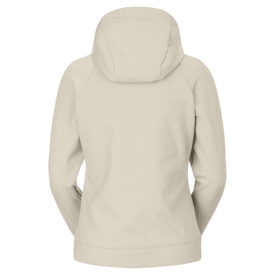 Felpa con cappuccio SCOTT Defined Warm Zip Midlayer da donna – Beige Latte, vista da dietro