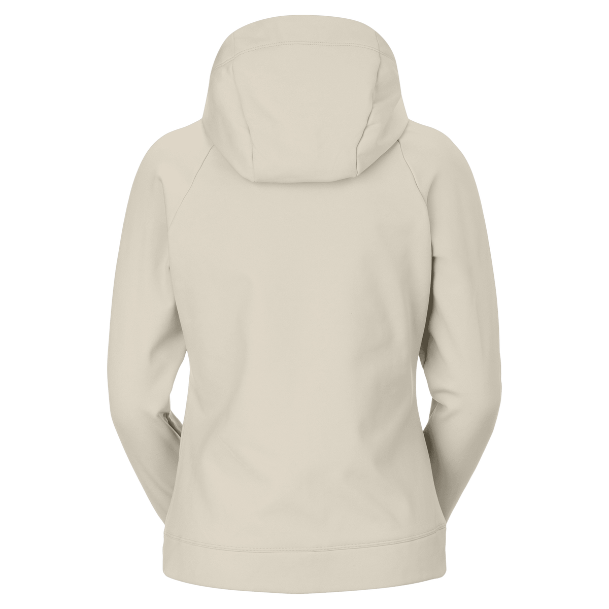 Felpa con cappuccio SCOTT Defined Warm Zip Midlayer da donna – Beige Latte, vista da dietro