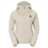 Felpa con cappuccio SCOTT Defined Warm Zip Midlayer da donna – Latte Beige, vista frontale