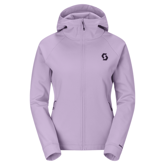 Felpa con cappuccio SCOTT Defined Warm Zip Midlayer da donna – Sherbet Purple, vista frontale