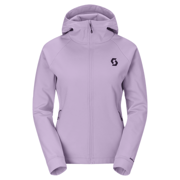 Felpa con cappuccio SCOTT Defined Warm Zip Midlayer da donna – Sherbet Purple, vista frontale