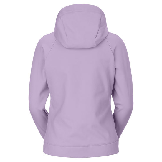 Felpa con cappuccio SCOTT Defined Warm Zip Midlayer da donna – Sherbet Purple, vista da dietro